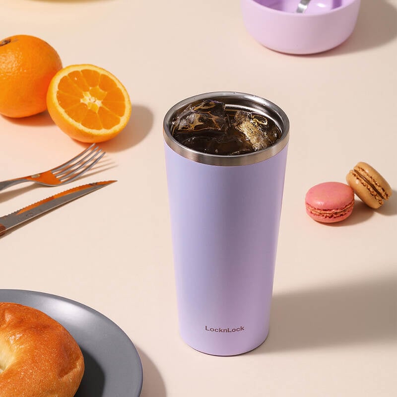 Bình Giữ Nhiệt Locknlock Daily Handle Tumbler 600Ml - 3 Màu (Xanh Da Trời, Ngà, Tím) - LHC4330 image number null